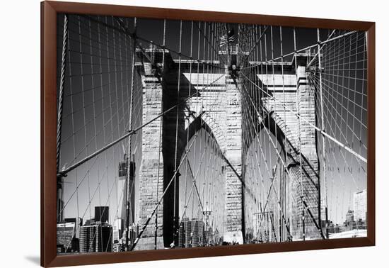 Details Brooklyn Bridge - Manhattan - New York - United States-Philippe Hugonnard-Framed Photographic Print