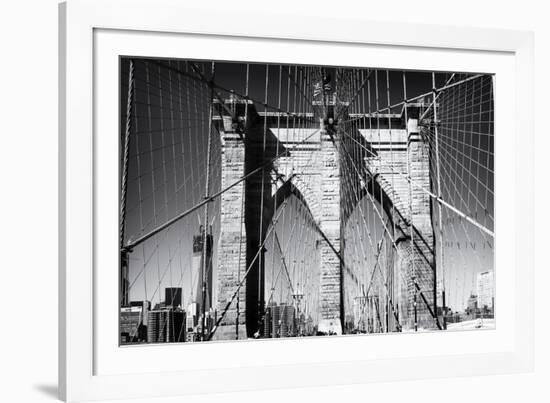 Details Brooklyn Bridge - Manhattan - New York - United States-Philippe Hugonnard-Framed Photographic Print