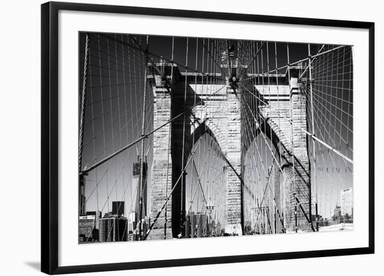 Details Brooklyn Bridge - Manhattan - New York - United States-Philippe Hugonnard-Framed Photographic Print