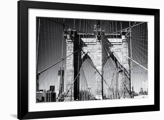 Details Brooklyn Bridge - Manhattan - New York - United States-Philippe Hugonnard-Framed Photographic Print