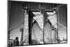 Details Brooklyn Bridge - Manhattan - New York - United States-Philippe Hugonnard-Mounted Premium Photographic Print