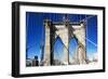 Details Brooklyn Bridge - Manhattan - New York - United States-Philippe Hugonnard-Framed Photographic Print