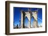 Details Brooklyn Bridge - Manhattan - New York - United States-Philippe Hugonnard-Framed Photographic Print