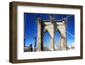 Details Brooklyn Bridge - Manhattan - New York - United States-Philippe Hugonnard-Framed Photographic Print