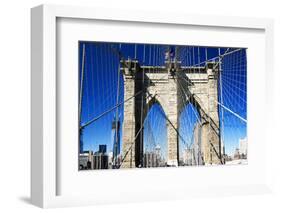 Details Brooklyn Bridge - Manhattan - New York - United States-Philippe Hugonnard-Framed Photographic Print