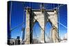 Details Brooklyn Bridge - Manhattan - New York - United States-Philippe Hugonnard-Stretched Canvas