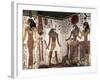 Details Form Frescos in Vestibule with Harsiesi Leading Queen and Imentet Hathor and Ra-Harakhti-null-Framed Giclee Print