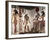 Details Form Frescos in Vestibule with Harsiesi Leading Queen and Imentet Hathor and Ra-Harakhti-null-Framed Giclee Print