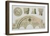 Details of a Sculptured Arch and Columns from St. Sophia's, Trebizond, Published by Day & Son-Charles Felix Marie Texier-Framed Giclee Print