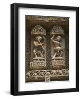 Details of Bas Relief of Orissa Dancers at Sun Temple, Konark, Orissa, India-Keren Su-Framed Photographic Print