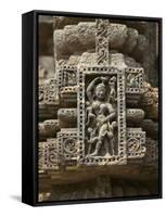 Details of Bas Relief of Orissa Dancers at Sun Temple, Konark, Orissa, India-Keren Su-Framed Stretched Canvas