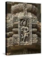 Details of Bas Relief of Orissa Dancers at Sun Temple, Konark, Orissa, India-Keren Su-Stretched Canvas