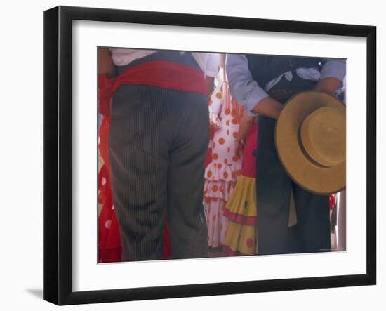 Details of Dress, Romeria Del Rocio Festival, El Rocio, Andalucia (Andalusia), Spain, Europe-Gavin Hellier-Framed Photographic Print