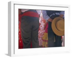 Details of Dress, Romeria Del Rocio Festival, El Rocio, Andalucia (Andalusia), Spain, Europe-Gavin Hellier-Framed Photographic Print