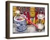 Details of family shrine, Denpasar, Bali, Indonesia, Southeast Asia, Asia-Melissa Kuhnell-Framed Photographic Print