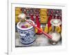 Details of family shrine, Denpasar, Bali, Indonesia, Southeast Asia, Asia-Melissa Kuhnell-Framed Photographic Print