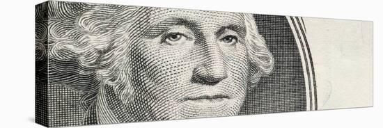 Details of George Washington's Image on the Us Dollar Bill-null-Stretched Canvas