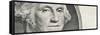 Details of George Washington's Image on the Us Dollar Bill-null-Framed Stretched Canvas