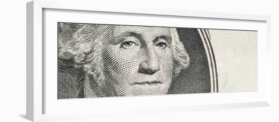 Details of George Washington's Image on the Us Dollar Bill-null-Framed Photographic Print