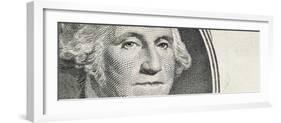 Details of George Washington's Image on the Us Dollar Bill-null-Framed Photographic Print