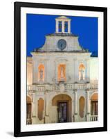 Details of Palazzo Vescovile, Baroque Piazza del Duomo, Lecce, Puglia, Italy-Walter Bibikow-Framed Photographic Print