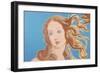 Details of Renaissance Paintings (Sandro Botticelli, Birth of Venus, 1482), 1984 (blue)-Andy Warhol-Framed Art Print