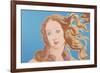 Details of Renaissance Paintings (Sandro Botticelli, Birth of Venus, 1482), 1984 (blue)-Andy Warhol-Framed Art Print