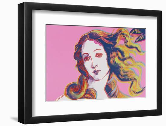 Details of Renaissance Paintings (Sandro Botticelli, Birth of Venus, 1482), 1984 (pink)-Andy Warhol-Framed Art Print