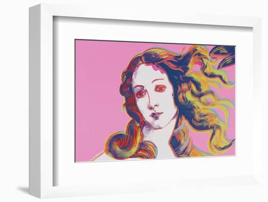 Details of Renaissance Paintings (Sandro Botticelli, Birth of Venus, 1482), 1984 (pink)-Andy Warhol-Framed Art Print