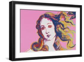 Details of Renaissance Paintings (Sandro Botticelli, Birth of Venus, 1482), 1984 (pink)-Andy Warhol-Framed Art Print