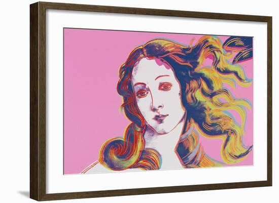 Details of Renaissance Paintings (Sandro Botticelli, Birth of Venus, 1482), 1984 (pink)-Andy Warhol-Framed Art Print