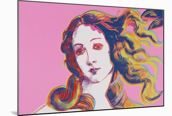 Details of Renaissance Paintings (Sandro Botticelli, Birth of Venus, 1482), 1984 (pink)-Andy Warhol-Mounted Art Print