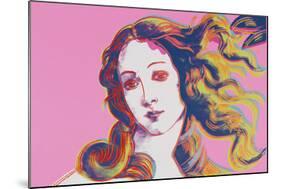 Details of Renaissance Paintings (Sandro Botticelli, Birth of Venus, 1482), 1984 (pink)-Andy Warhol-Mounted Art Print