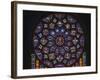 Details of stained glass, the North Rose, Chartres Cathedral, Chartres, Eure-et-Loir, France-Panoramic Images-Framed Photographic Print