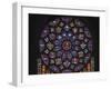 Details of stained glass, the North Rose, Chartres Cathedral, Chartres, Eure-et-Loir, France-Panoramic Images-Framed Photographic Print