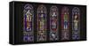 Details of stained glass, the South Rose, Chartres Cathedral, Chartres, Eure-et-Loir, France-Panoramic Images-Framed Stretched Canvas
