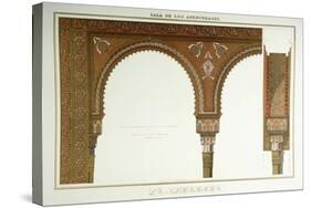 Details of the Arches in the Sala De Los Abencerages, 1839-null-Stretched Canvas