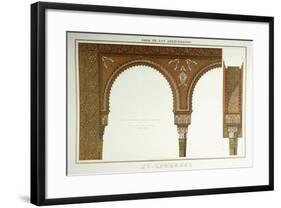 Details of the Arches in the Sala De Los Abencerages, 1839-null-Framed Giclee Print