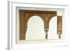 Details of the Arches in the Sala De Los Abencerages, 1839-null-Framed Giclee Print