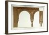Details of the Arches in the Sala De Los Abencerages, 1839-null-Framed Giclee Print