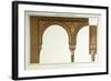 Details of the Arches in the Sala De Los Abencerages, 1839-null-Framed Giclee Print