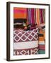 Details of the Carpet Souk, the Souqs of Marrakech, Marrakech, Morocco-Walter Bibikow-Framed Photographic Print