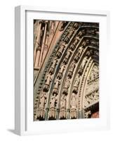 Details of the East Facade, Cathedrale Notre Dame, Strasbourg, Haut Rhin, Alsace, France-Walter Bibikow-Framed Photographic Print