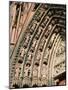 Details of the East Facade, Cathedrale Notre Dame, Strasbourg, Haut Rhin, Alsace, France-Walter Bibikow-Mounted Photographic Print