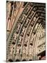 Details of the East Facade, Cathedrale Notre Dame, Strasbourg, Haut Rhin, Alsace, France-Walter Bibikow-Mounted Photographic Print