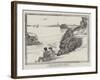 Detained by the Tide at Peraridy-null-Framed Giclee Print