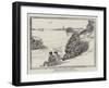 Detained by the Tide at Peraridy-null-Framed Giclee Print