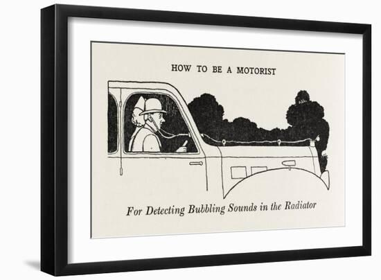 Detecting Radiator Bubbling, WH Robinson-William Heath Robinson-Framed Art Print