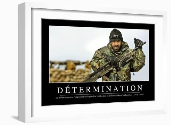 Détermination: Citation Et Affiche D'Inspiration Et Motivation-null-Framed Photographic Print