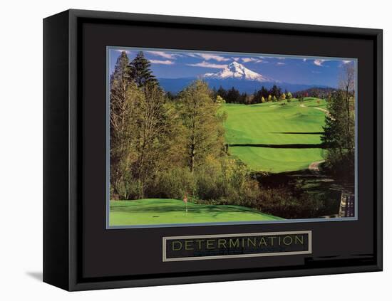 Determination - Golf-Unknown Unknown-Framed Stretched Canvas